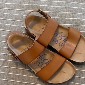 Blowfish Tan Slide Sandals